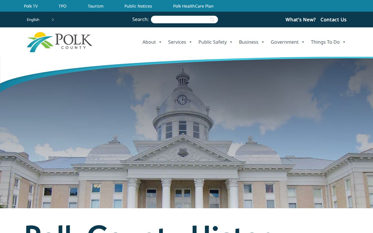 Polk County History Center in the 1908 courthouse for Lakeland directory research